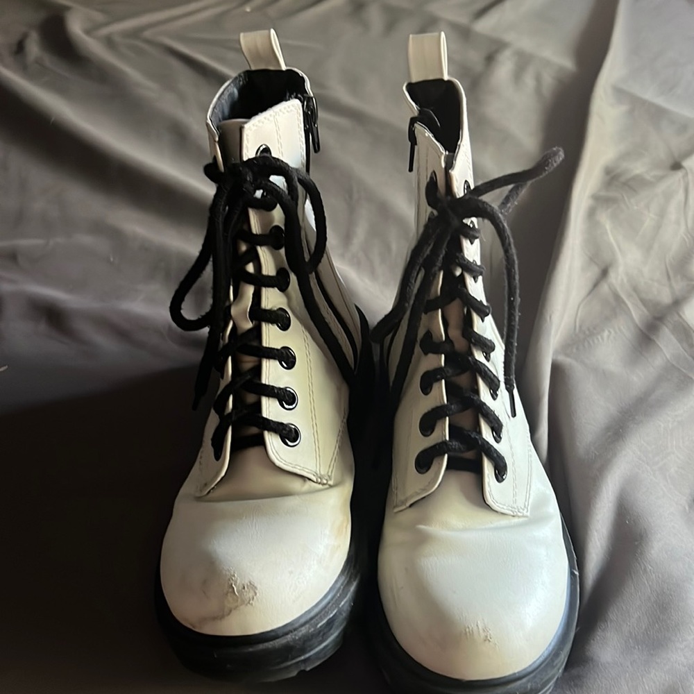 White Doc Martins (off brand)